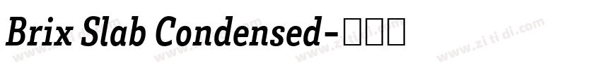 Brix Slab Condensed字体转换